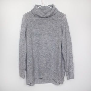 Grey Turtle Neck Top